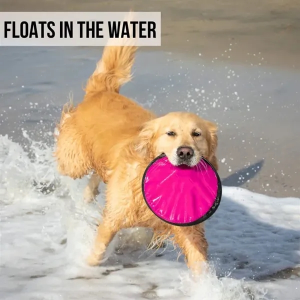 Colorful Nylon Dog Frisbee - Colorful Nylon Dog Frisbee - Image 4 of 5