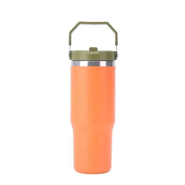 30oz Portable Flip-Straw Insulated Tumbler w/ Carrying Top - 30oz Portable Flip-Straw Insulated Tumbler w/ Carrying Top - Image 5 of 6