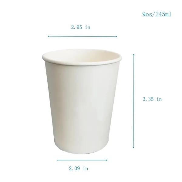 Premium 9oz Leak-Proof Paper Cups For Hot And Cold Drinks - Premium 9oz Leak-Proof Paper Cups For Hot And Cold Drinks - Image 1 of 1