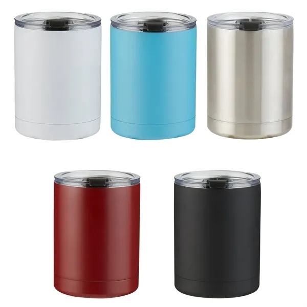 Low Ball Stainless Steel Tumbler with Lid, 10 oz. - Low Ball Stainless Steel Tumbler with Lid, 10 oz. - Image 4 of 7
