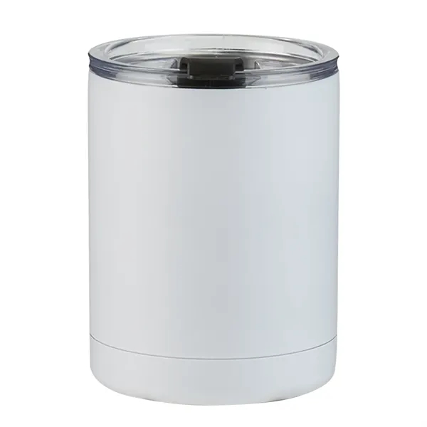 Low Ball Stainless Steel Tumbler with Lid, 10 oz. - Low Ball Stainless Steel Tumbler with Lid, 10 oz. - Image 7 of 7