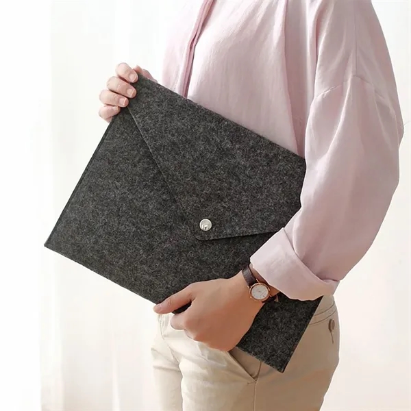 Document Holder Felt Folder Expanding File Portfolio Case - Document Holder Felt Folder Expanding File Portfolio Case - Image 2 of 6