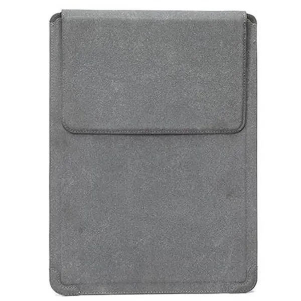 Laptop Sleeve Case Leather Bag Adjustable Stand Portable - Laptop Sleeve Case Leather Bag Adjustable Stand Portable - Image 6 of 10
