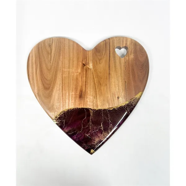 13x13 NEW!! Heart-Shaped Charcuterie Board - 13x13 NEW!! Heart-Shaped Charcuterie Board - Image 1 of 3