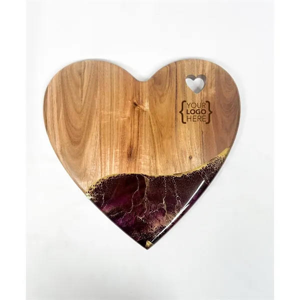 13x13 NEW!! Heart-Shaped Charcuterie Board - 13x13 NEW!! Heart-Shaped Charcuterie Board - Image 0 of 3