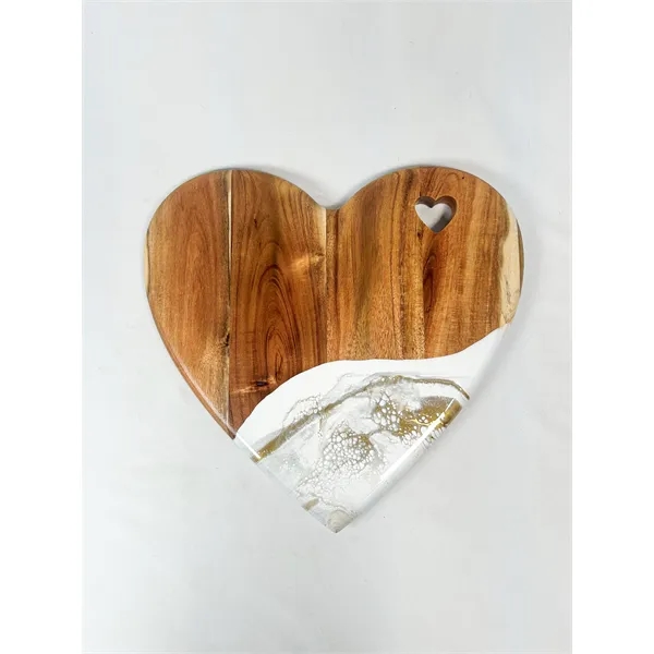 13x13 NEW!! Heart-Shaped Charcuterie Board - 13x13 NEW!! Heart-Shaped Charcuterie Board - Image 2 of 3