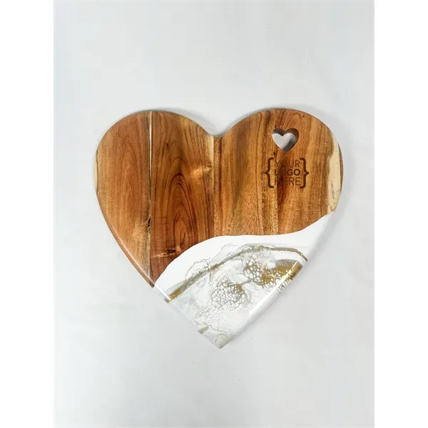 13x13 NEW!! Heart-Shaped Charcuterie Board - 13x13 NEW!! Heart-Shaped Charcuterie Board - Image 3 of 3