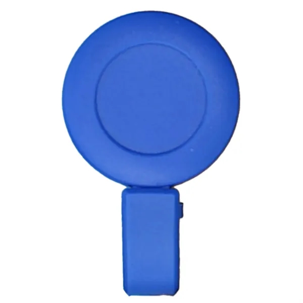 Retractable Round Badge Reel Holder w/ Plastic Foldable clip - Retractable Round Badge Reel Holder w/ Plastic Foldable clip - Image 9 of 11