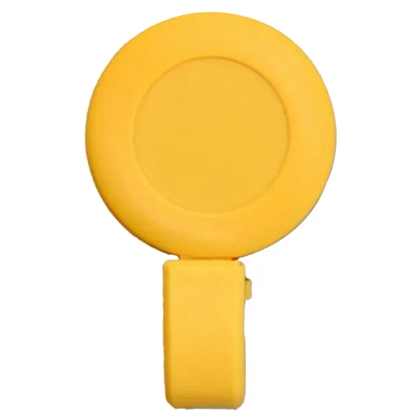 Retractable Round Badge Reel Holder w/ Plastic Foldable clip - Retractable Round Badge Reel Holder w/ Plastic Foldable clip - Image 11 of 11
