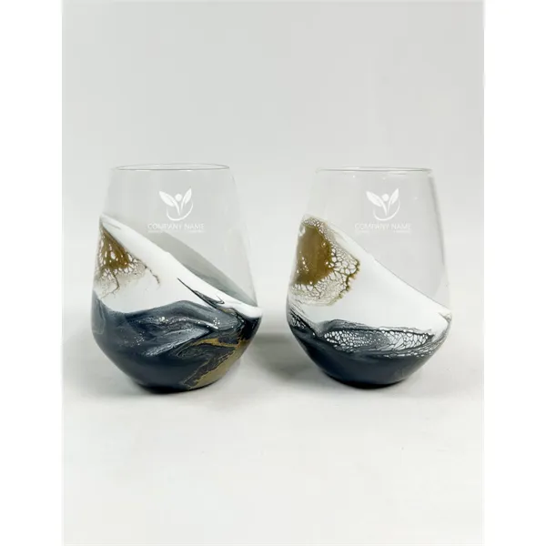 Resin Accented Entertaining Wine Glass (Set of 2) - Resin Accented Entertaining Wine Glass (Set of 2) - Image 6 of 17