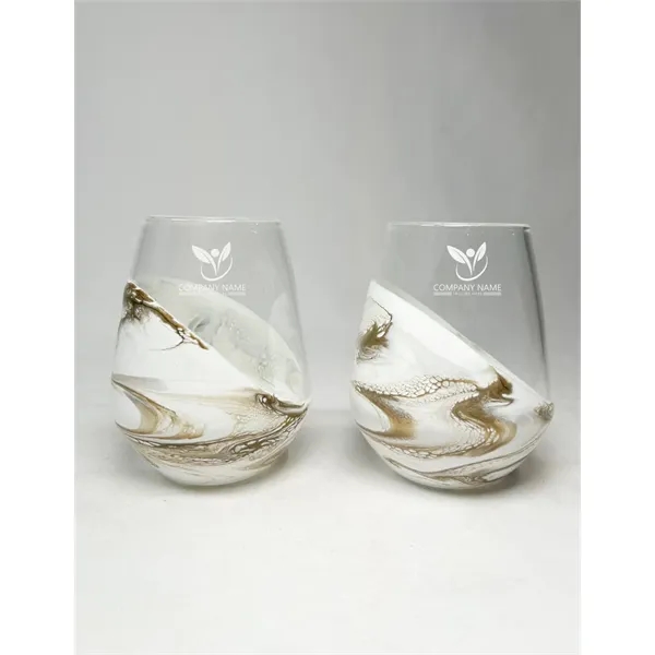 Resin Accented Entertaining Wine Glass (Set of 2) - Resin Accented Entertaining Wine Glass (Set of 2) - Image 0 of 17