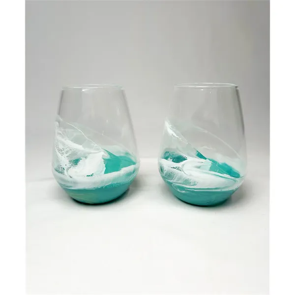Resin Accented Entertaining Wine Glass (Set of 2) - Resin Accented Entertaining Wine Glass (Set of 2) - Image 11 of 17