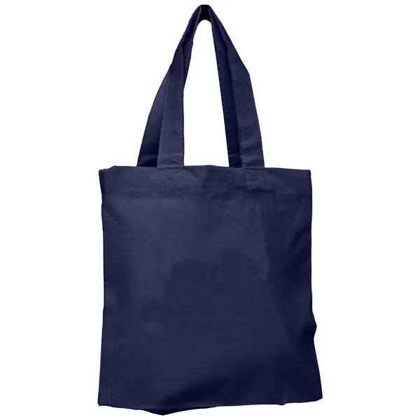 7 OZ Small Cotton Tote Bag W/ 12" Handle - 7 OZ Small Cotton Tote Bag W/ 12" Handle - Image 3 of 5