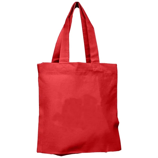 7 OZ Small Cotton Tote Bag W/ 12" Handle - 7 OZ Small Cotton Tote Bag W/ 12" Handle - Image 4 of 5