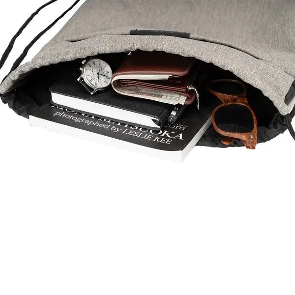 RejuVe® X-Pak Recycled Heather Drawstring Bag - RejuVe® X-Pak Recycled Heather Drawstring Bag - Image 5 of 7