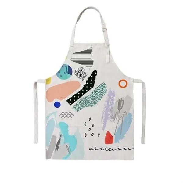 Full Color Dye Sublimated Waterproof Apron With Pouch - Full Color Dye Sublimated Waterproof Apron With Pouch - Image 0 of 3