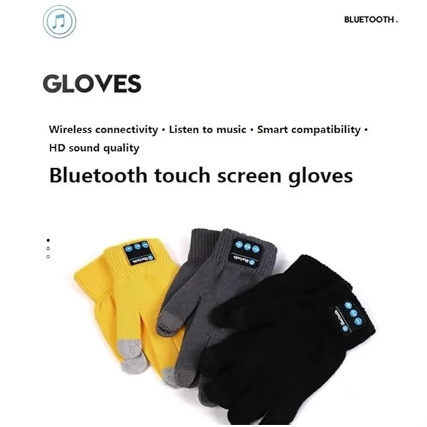 Bluetooth Warm Touch Screen Music Gloves - Bluetooth Warm Touch Screen Music Gloves - Image 3 of 4