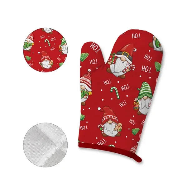 Christmas Heat Resistant Oven Mitts Suitable For Kitchen - Christmas Heat Resistant Oven Mitts Suitable For Kitchen - Image 2 of 4