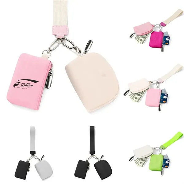 Portable Keychain Wallet Women Detachable Mini Zipper - Portable Keychain Wallet Women Detachable Mini Zipper - Image 0 of 7