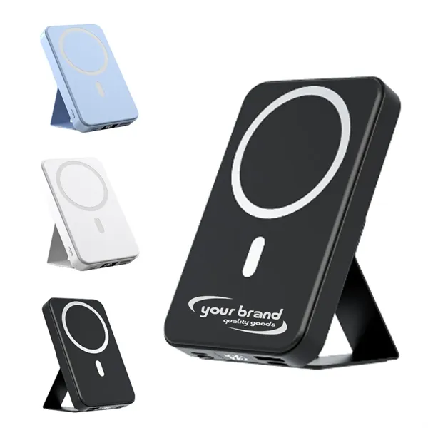 Magnetic Wireless Portable Charger 10000mAh Battery Pack - Magnetic Wireless Portable Charger 10000mAh Battery Pack - Image 0 of 7