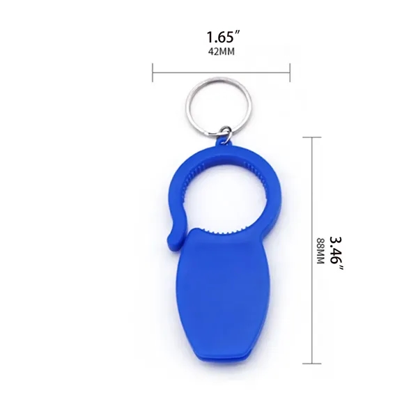 3 in 1 Multifunctiona Flat Bottle Opener With Keychain - 3 in 1 Multifunctiona Flat Bottle Opener With Keychain - Image 1 of 4