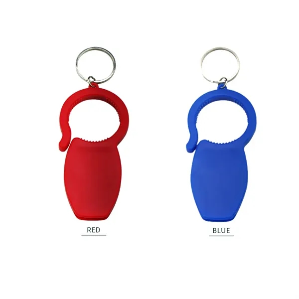 3 in 1 Multifunctiona Flat Bottle Opener With Keychain - 3 in 1 Multifunctiona Flat Bottle Opener With Keychain - Image 4 of 4
