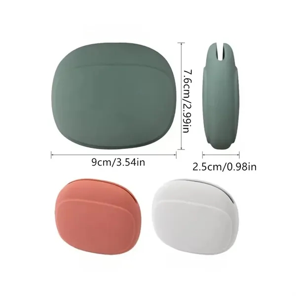 Portable Charging Cable Case Silicone Earphone Storage Bag - Portable Charging Cable Case Silicone Earphone Storage Bag - Image 1 of 4