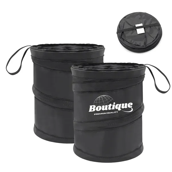 Foldable Pop Up Car Garbage Bag Trash Can Container - Foldable Pop Up Car Garbage Bag Trash Can Container - Image 0 of 3