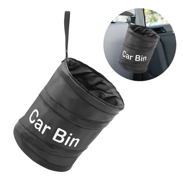 Foldable Pop Up Car Garbage Bag Trash Can Container - Foldable Pop Up Car Garbage Bag Trash Can Container - Image 2 of 3
