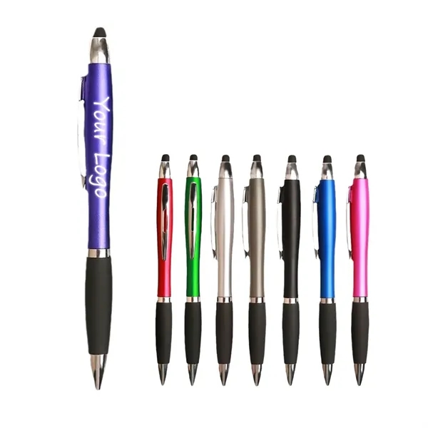 Gourd Shaped Led Light Up Logo Touch Ballpoint Pen - Gourd Shaped Led Light Up Logo Touch Ballpoint Pen - Image 0 of 1