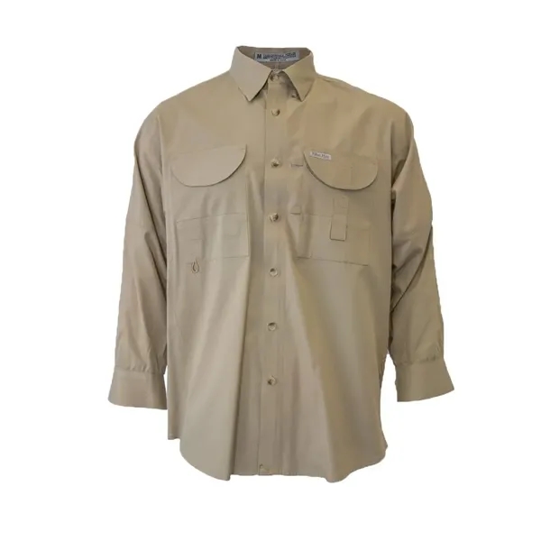 Long Sleeve 100% Polyester Fishing Shirt - Long Sleeve 100% Polyester Fishing Shirt - Image 11 of 11