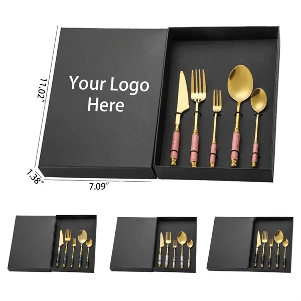 Ceramic Handle Stainless Steel Cutlery - Ceramic Handle Stainless Steel Cutlery - Image 0 of 1