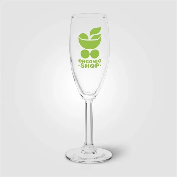 Exquisite Champagne Flute - 5.75 oz.. - Silkscreen - Exquisite Champagne Flute - 5.75 oz.. - Silkscreen - Image 0 of 1