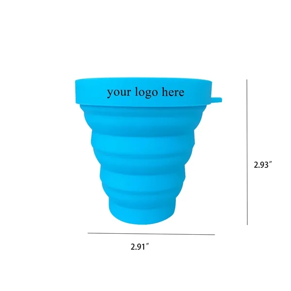 Foldable Silicone Water Cup, 150Ml Reusable Outdoor - Foldable Silicone Water Cup, 150Ml Reusable Outdoor - Image 1 of 2