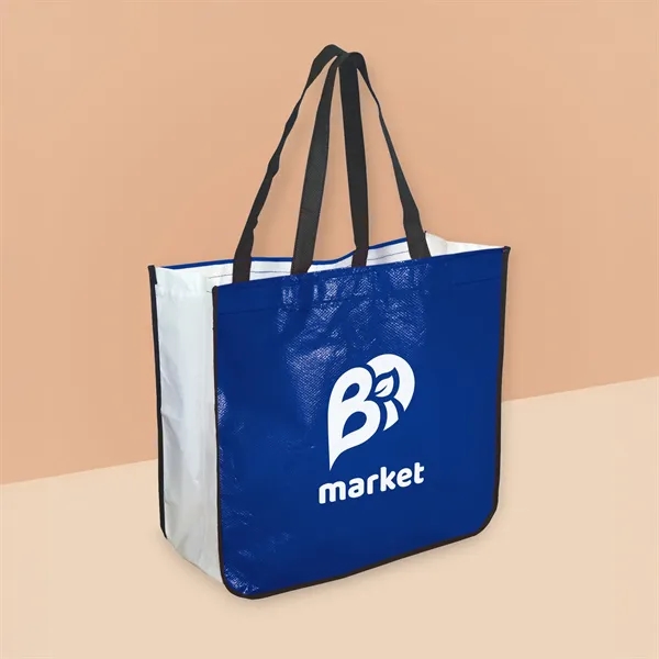 Extra Large Laminated Shopping Tote - Extra Large Laminated Shopping Tote - Image 0 of 5