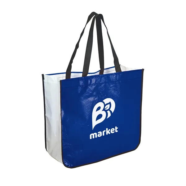 Extra Large Laminated Shopping Tote - Extra Large Laminated Shopping Tote - Image 2 of 5