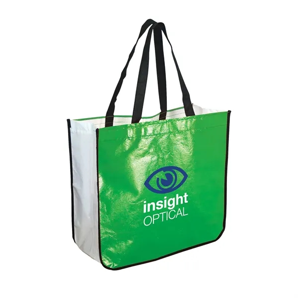 Extra Large Laminated Shopping Tote - Extra Large Laminated Shopping Tote - Image 3 of 5