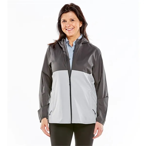 Woman's Idealist Full Zip Hooded Windbreaker - Woman's Idealist Full Zip Hooded Windbreaker - Image 5 of 10