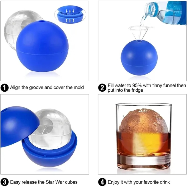 Silicone Round Ice Ball Mold - Silicone Round Ice Ball Mold - Image 3 of 6