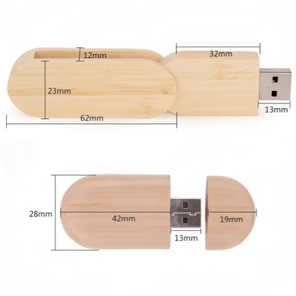 Customized Wooden USB Flash Drive 1 GB - Customized Wooden USB Flash Drive 1 GB - Image 2 of 3