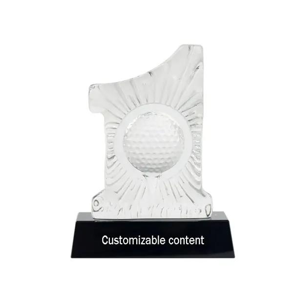 Golf Crystal Trophy - Golf Crystal Trophy - Image 0 of 2