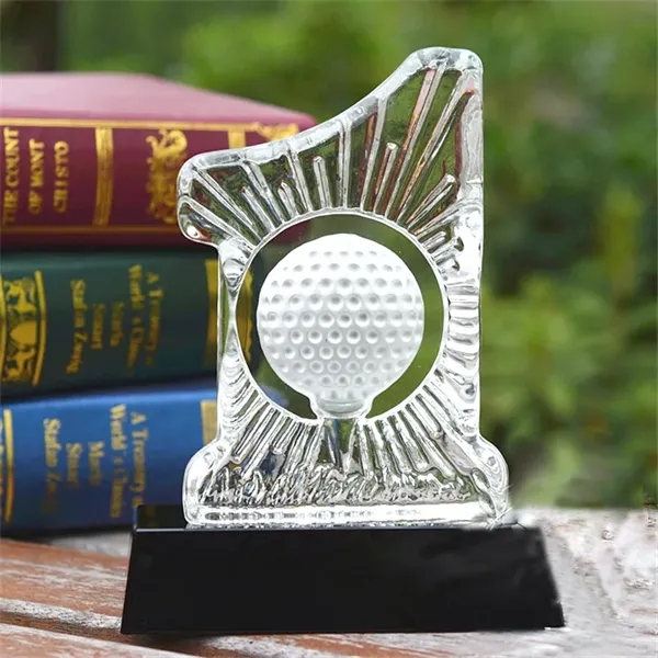 Golf Crystal Trophy - Golf Crystal Trophy - Image 1 of 2
