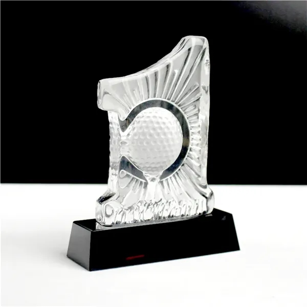 Golf Crystal Trophy - Golf Crystal Trophy - Image 2 of 2