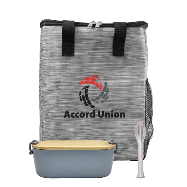 Bamboo & Utensil Lunch Tote - Bamboo & Utensil Lunch Tote - Image 4 of 11