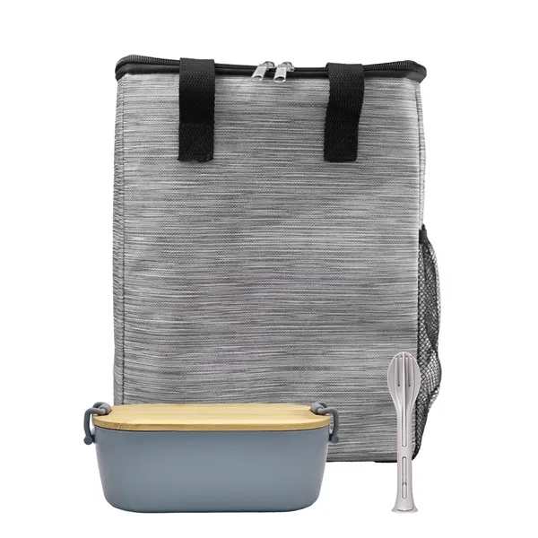 Bamboo & Utensil Lunch Tote - Bamboo & Utensil Lunch Tote - Image 1 of 11