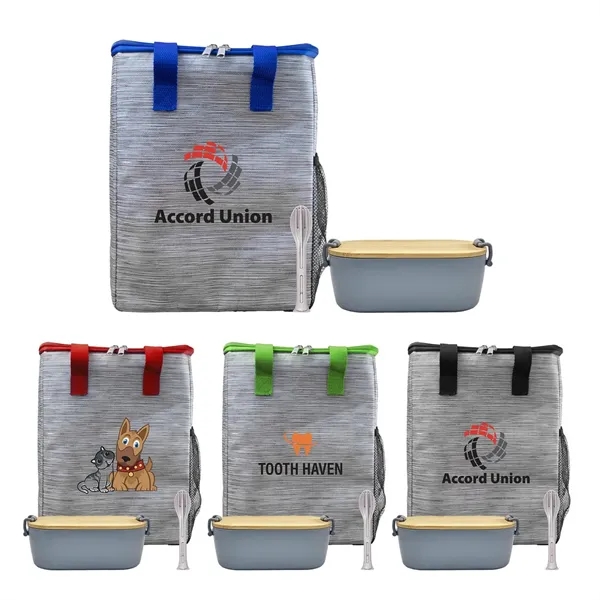 Bamboo & Utensil Lunch Tote - Bamboo & Utensil Lunch Tote - Image 0 of 11