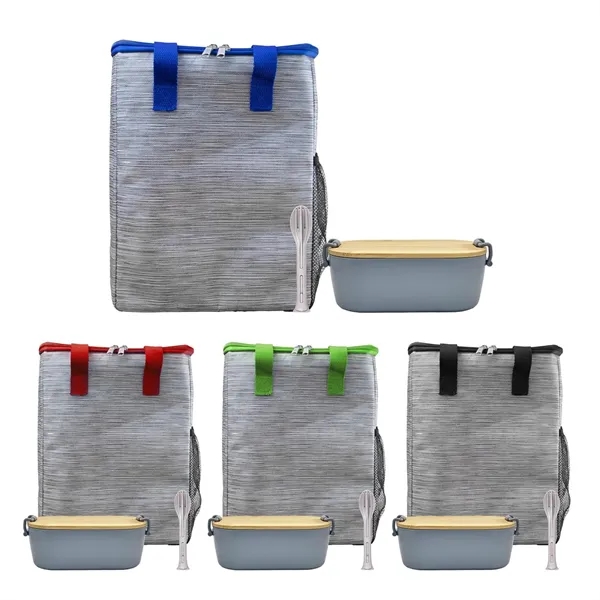 Bamboo & Utensil Lunch Tote - Bamboo & Utensil Lunch Tote - Image 5 of 11