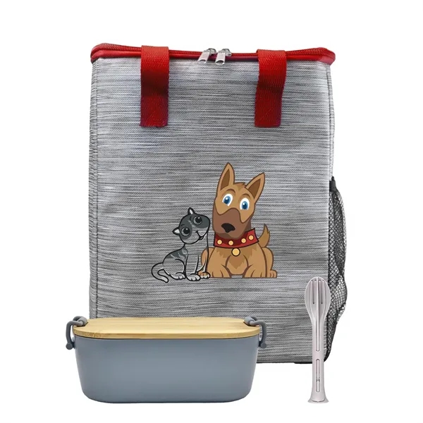 Bamboo & Utensil Lunch Tote - Bamboo & Utensil Lunch Tote - Image 8 of 11