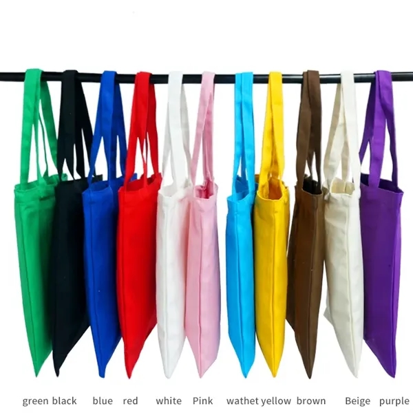 Eco-Friendly Reusable Canvas Cotton Shopping Tote Bag - Eco-Friendly Reusable Canvas Cotton Shopping Tote Bag - Image 2 of 3