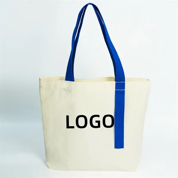 Custom Eco-Friendly Canvas Cotton Shopping Grocery Tote Bag - Custom Eco-Friendly Canvas Cotton Shopping Grocery Tote Bag - Image 0 of 3